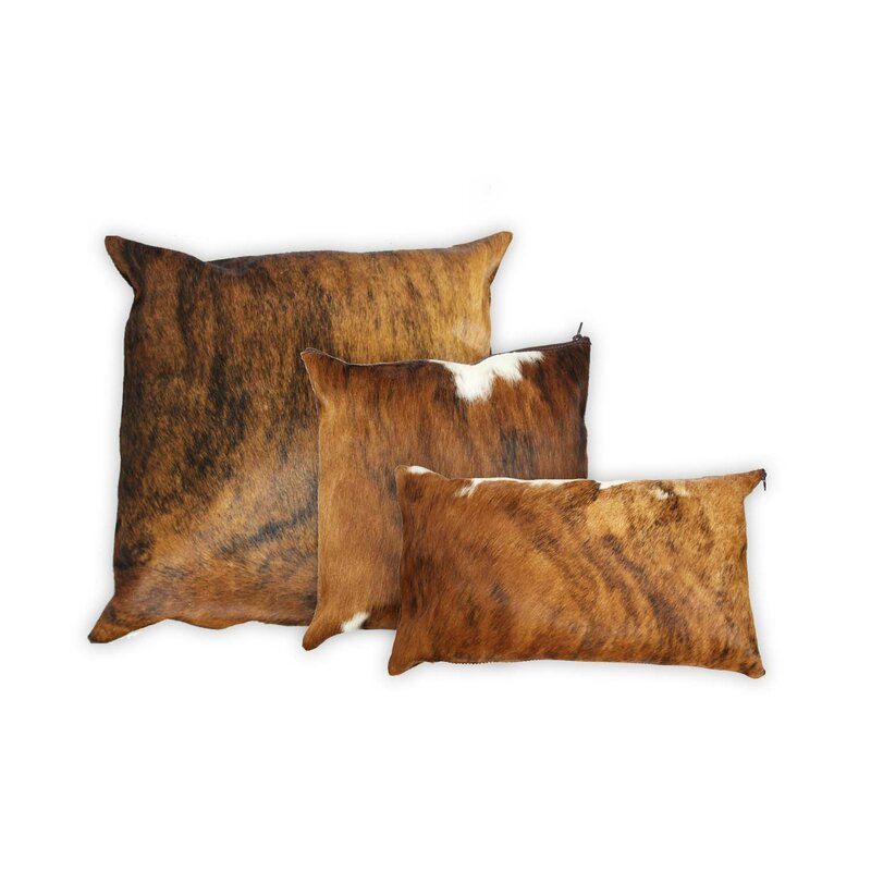 Rodeo Brindle Authentic Cowhide Lumbar Pillow Cover Reviews