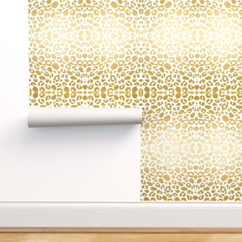 Mercer41 Oubre Leopard Print Removable Peel And Stick Wallpaper