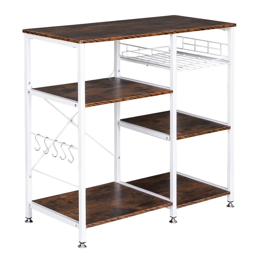 Rebrilliant Abrahamson 35 Steel Standard Baker S Rack With Microwave Compatibility Wayfair Rebrilliant Abrahamson 35 Steel