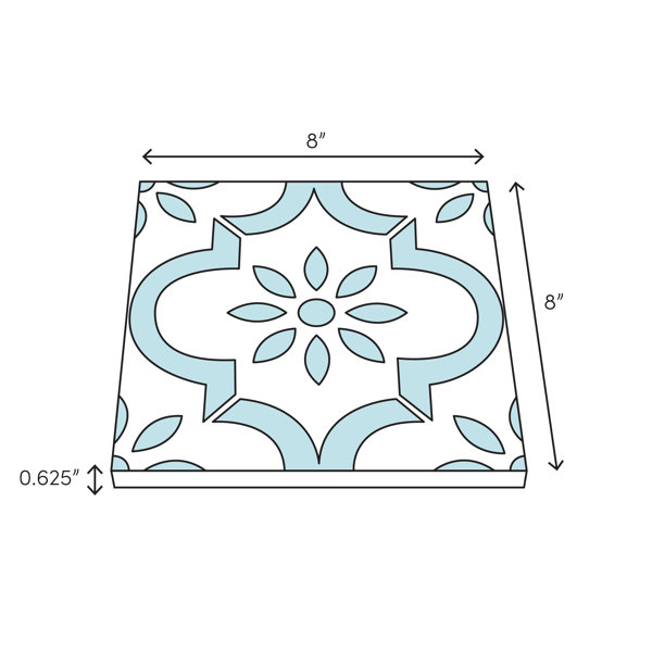 Bedrosians Remy 8 X 8 Cement Spanish Wall Floor Tile Wayfair