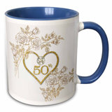 50th Anniversary Mugs Wayfair