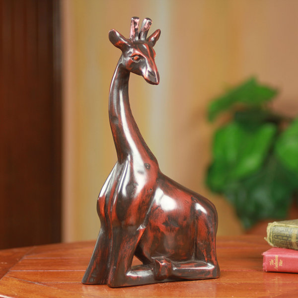 Four Feet Tall Wood Carved Giraffe Delivery In About 8 Days.