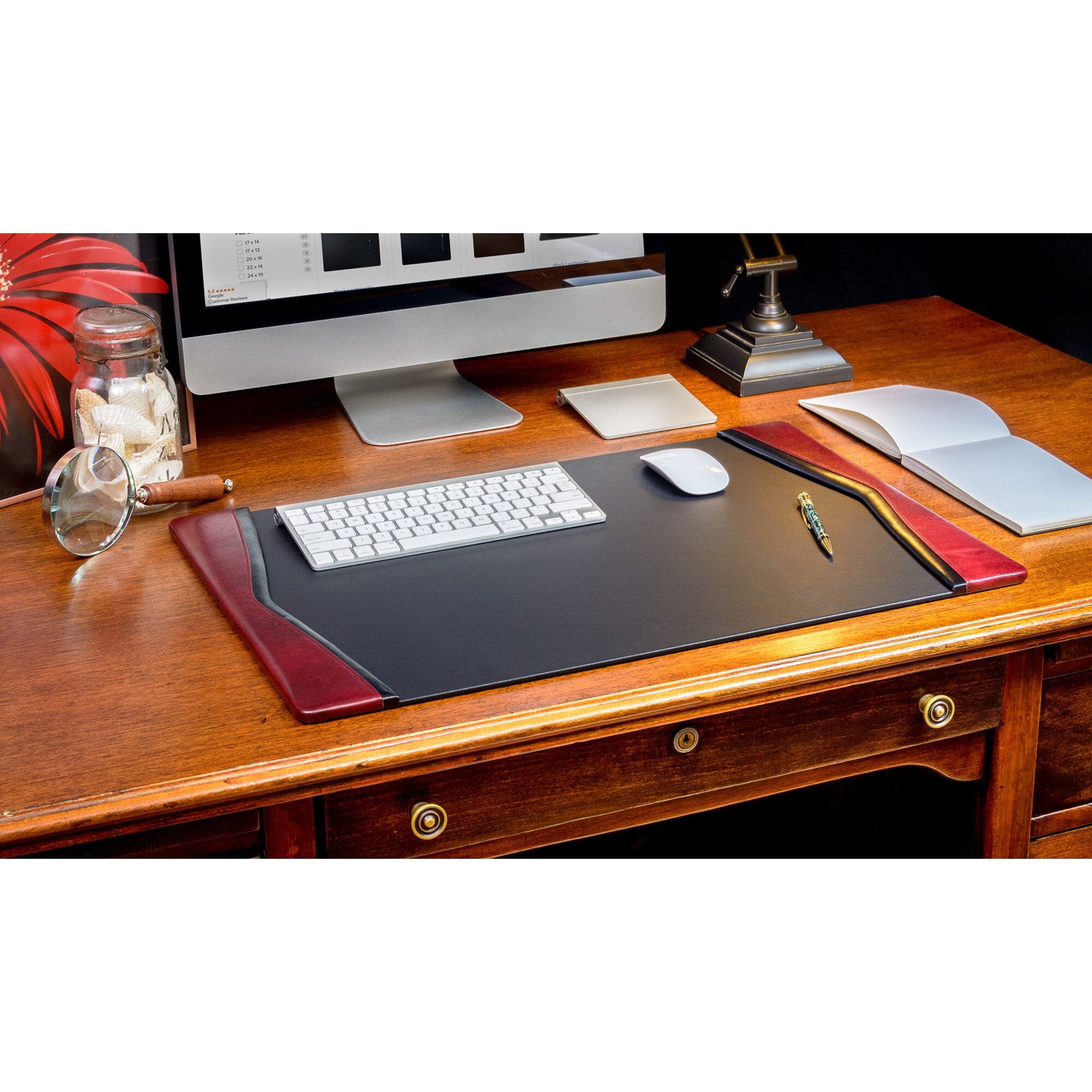 Dacasso 7000 Series Contemporary Style Side Rail Desk Pad