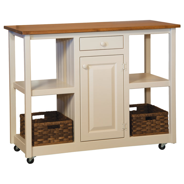 August Grove Rutha Kitchen Cart Wayfair Ca August Grove Rutha Kitchen Cart