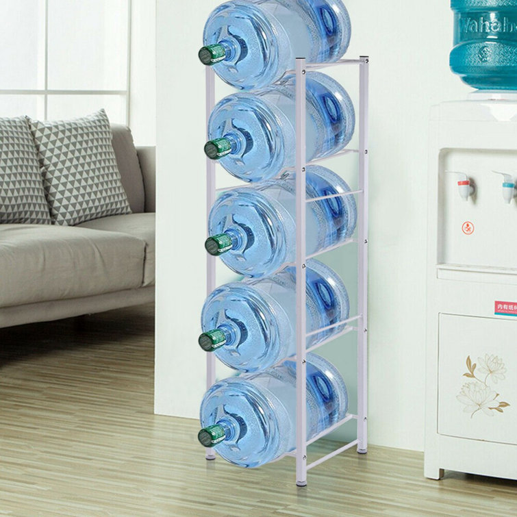 5-Tier Water Jug Rack – Holds 10 Five-Gallon Bottles, Heavy-Duty Steel Organizer For Kitchen Or Office