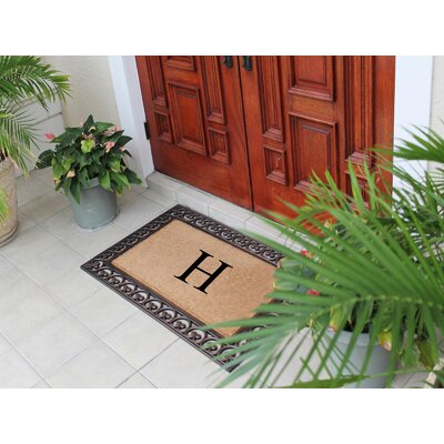 A1 Home Collections Llc Classic Monogrammed Double Door Mat