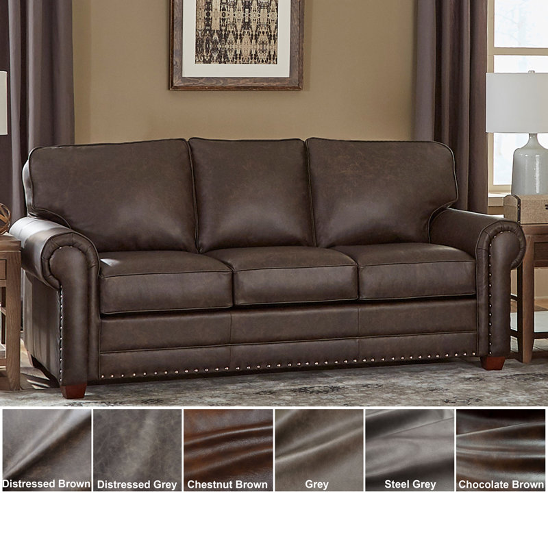 Sofa Web Made In Usa Raval Top Grain Leather Sofa Wayfair