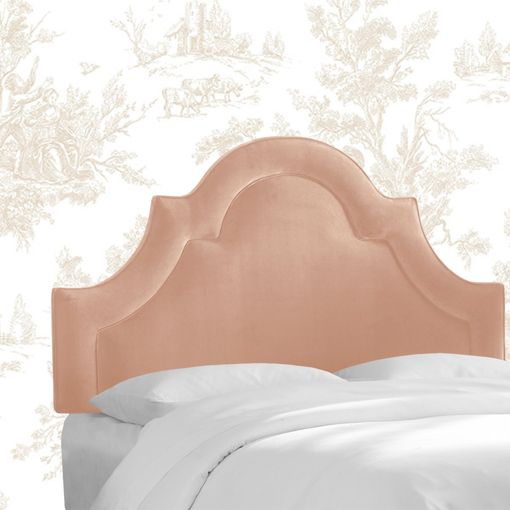 baby pink headboard