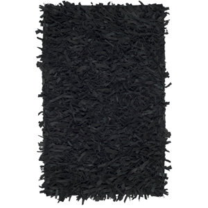 Albany Hand-Knotted Black Area Rug