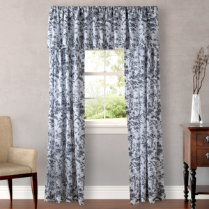 Amberley Nature/Floral Semi-Sheer Rod Pocket Curtain Panels by Laura Ashley Home
