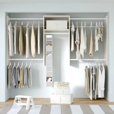 Grid 48" W - 96" W Closet System Starter Kit
