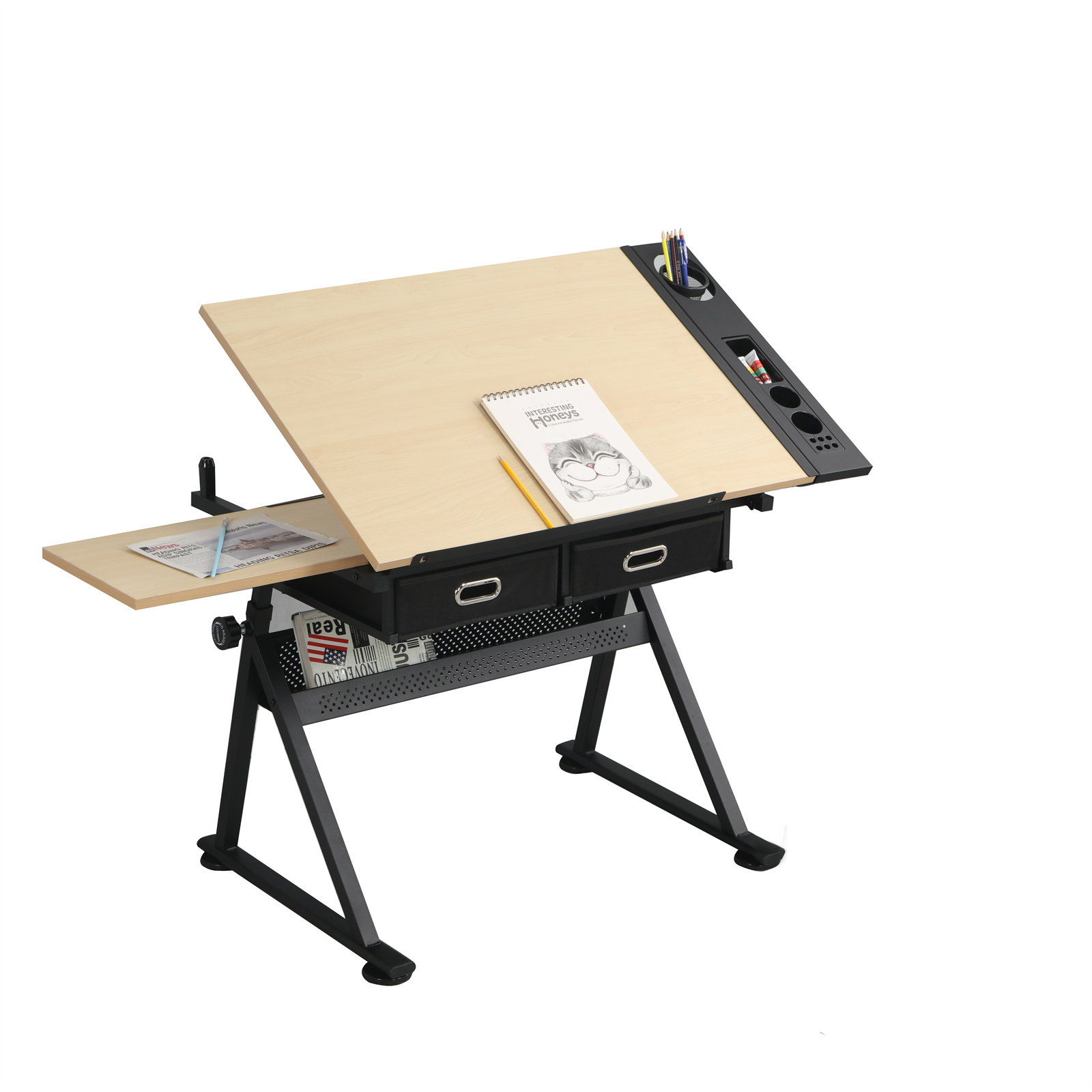 Inbox Zero Brechter Drafting Table Wayfair