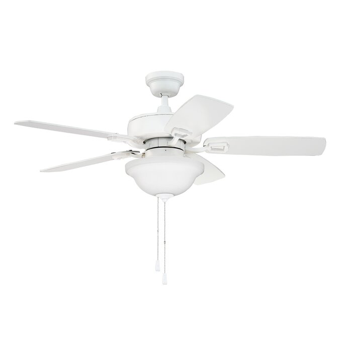 Charlton Home 42 Melorse 5 Blade Ceiling Fan Light Kit Included