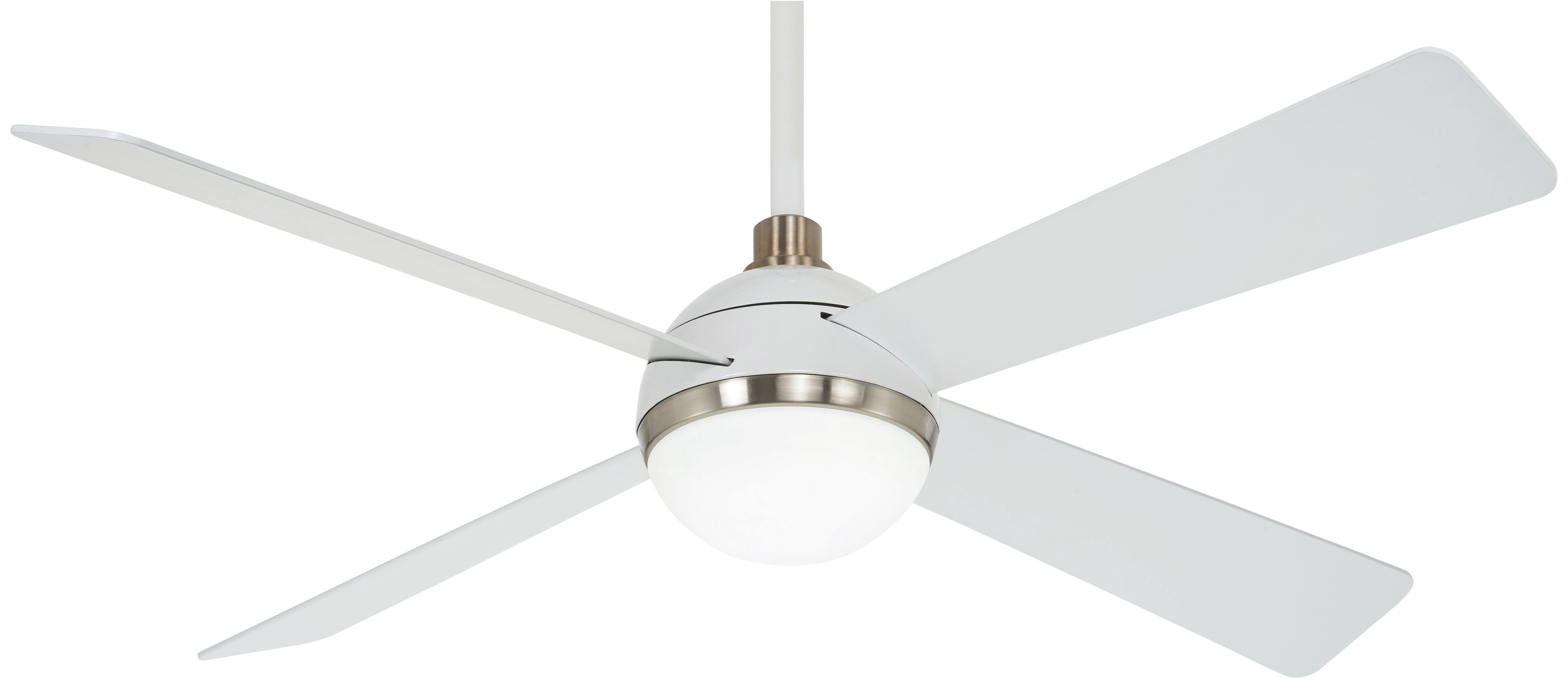 Minka Aire 54 Orb 4 Blade Led Ceiling Fan With Remote Light Kit Minka Aire 54 Orb 4 Blade Led Ceiling