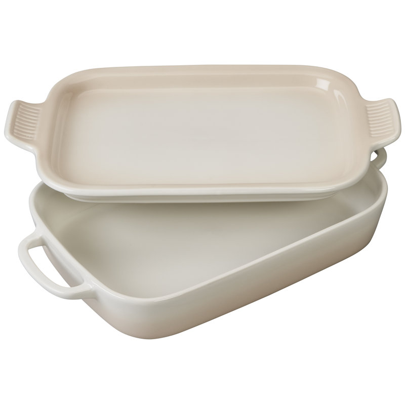 Le Creuset Stoneware Rectangular Baking Dish with Lid ...