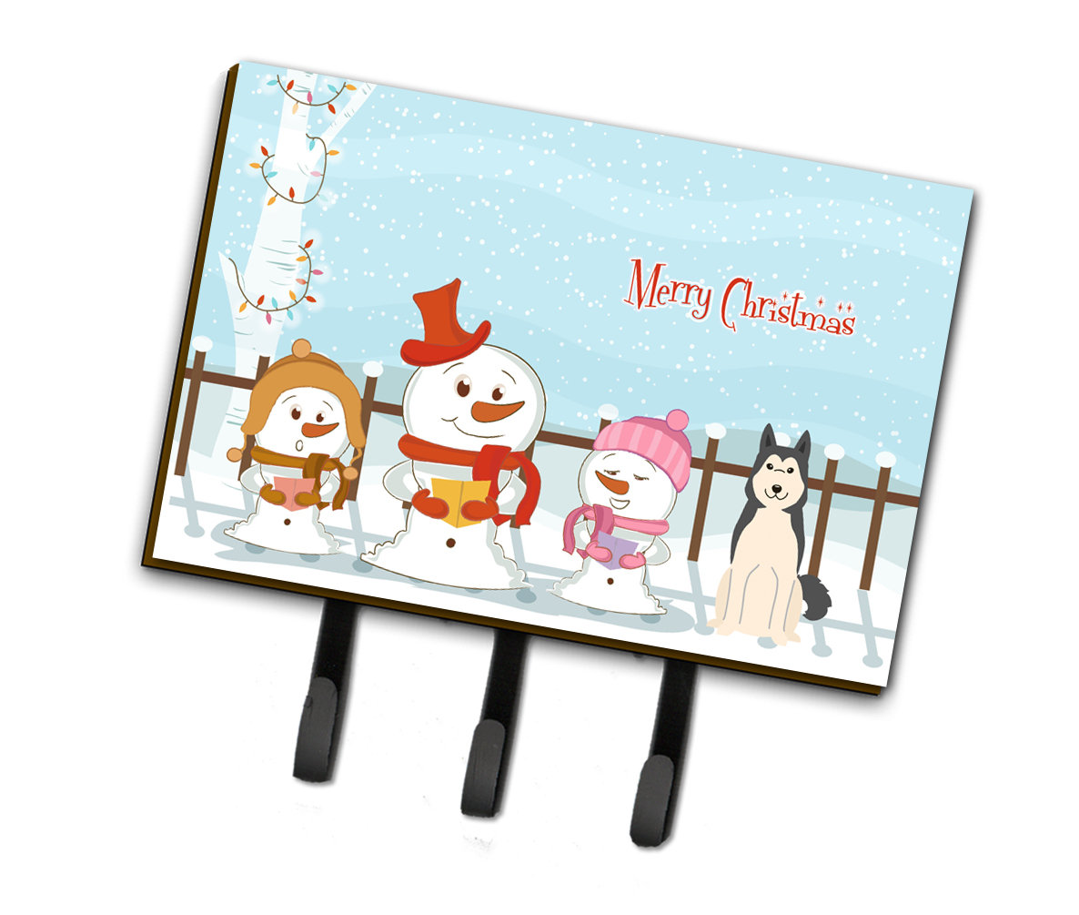 The Holiday Aisle Merry Christmas Carolers West Siberian Laika Spitz Leash Or Key Holder Wayfair