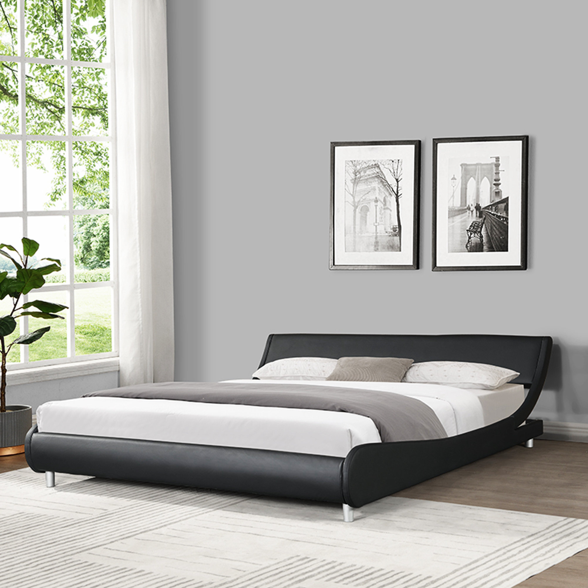 Ivy Bronx King Size Platform Bed Frame Wayfair