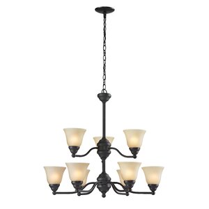 Athena 9-Light Shaded Chandelier