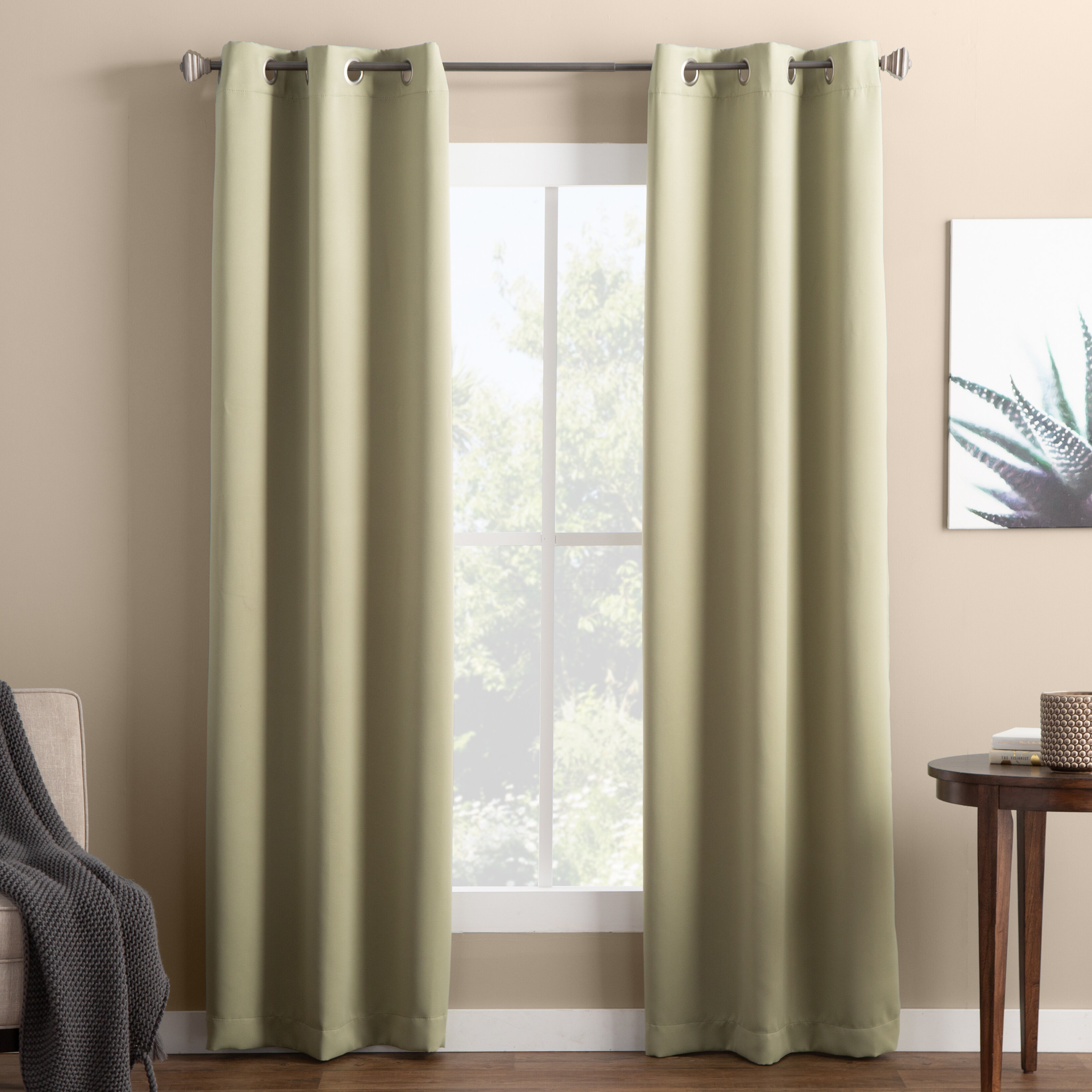 lime green curtain material