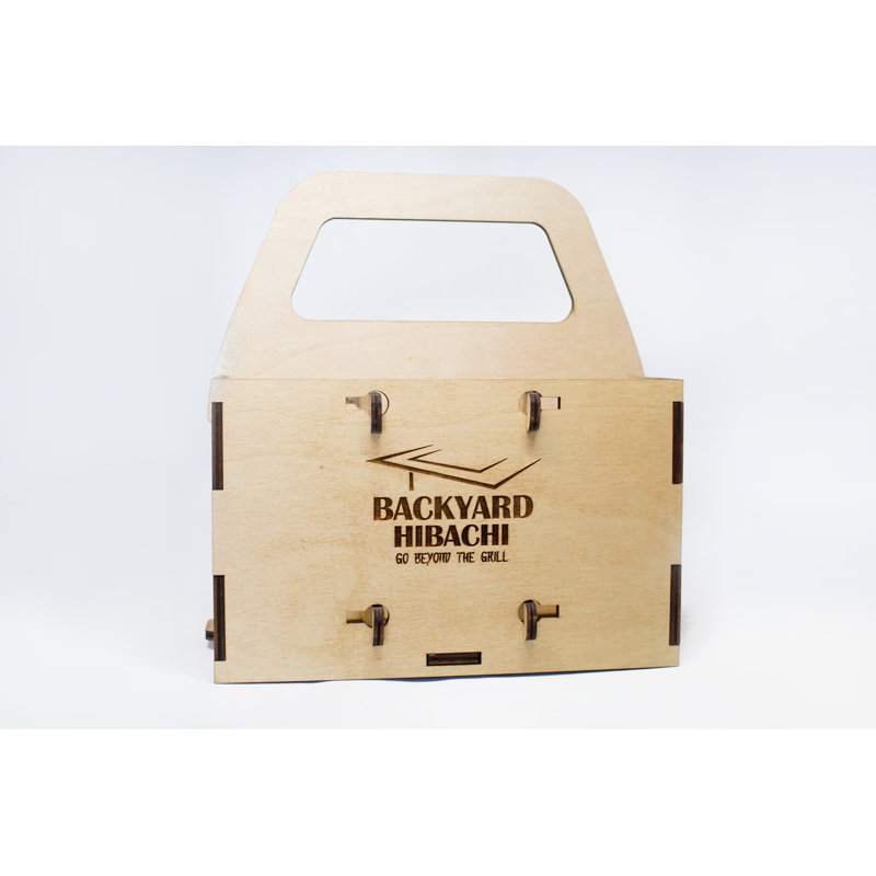 Wooden Etched Bottle Carrier