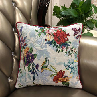August Grove Joleen Tropical Paradise Birds Throw Pillow Cover