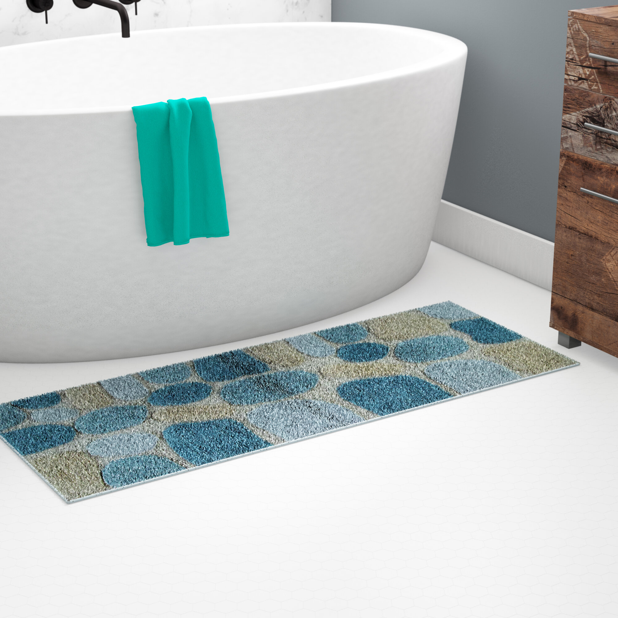Ebern Designs Creline Bath Rug & Reviews | Wayfair