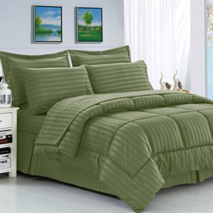 Veans Microfiber Reversible 8 Piece Comforter Set