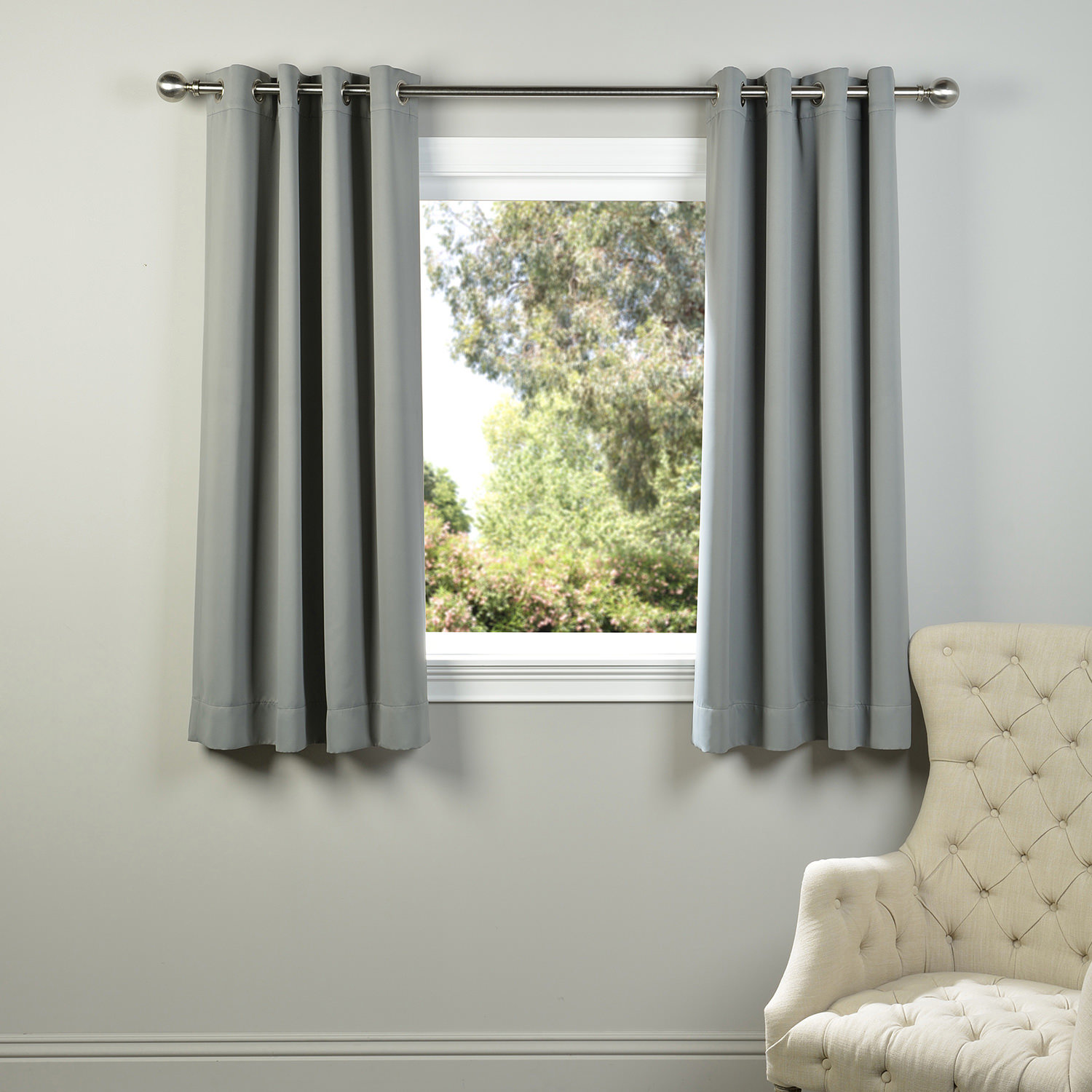 Ebern Designs Klarissa Plush Room Darkening Thermal Solid Grommet Single Curtain Panel Reviews Wayfair