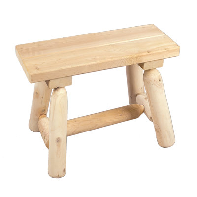 Rustic Natural Cedar Furniture Straight Wood Garden Bench