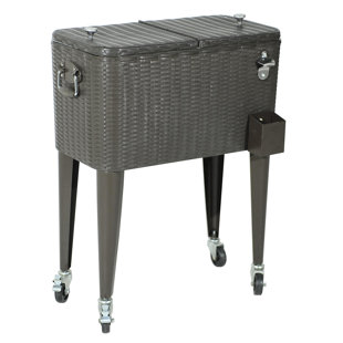 Wicker Cooler Cart Wayfair 60 Qt Wicker Cooler
