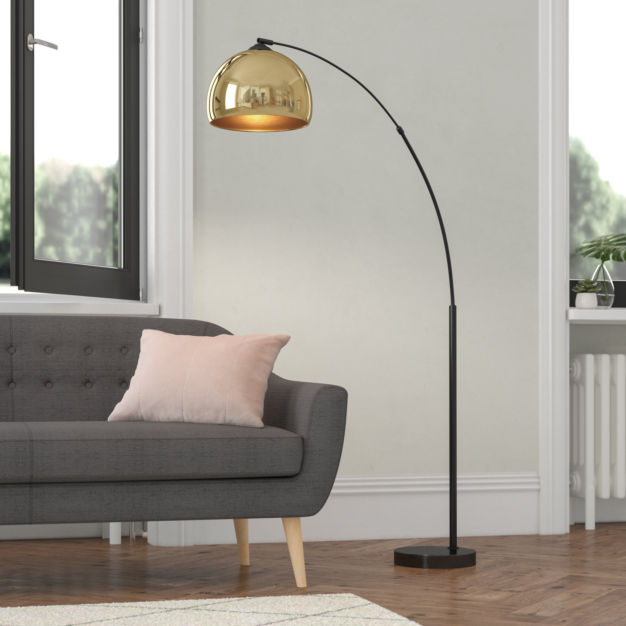 Fairmont Park Loreta 170cm Arched Floor Lamp Reviews Wayfair Co Uk