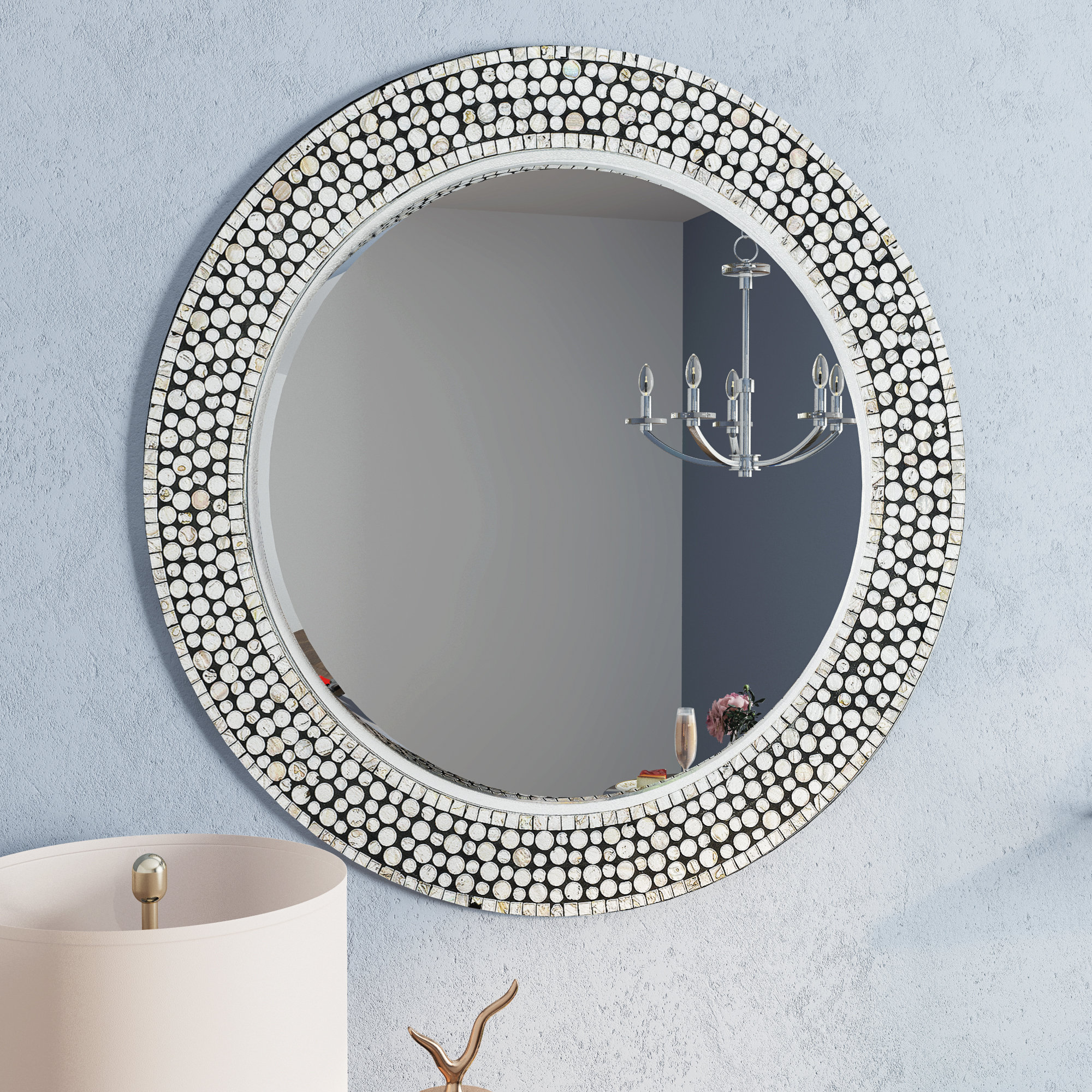 round decorative mirror