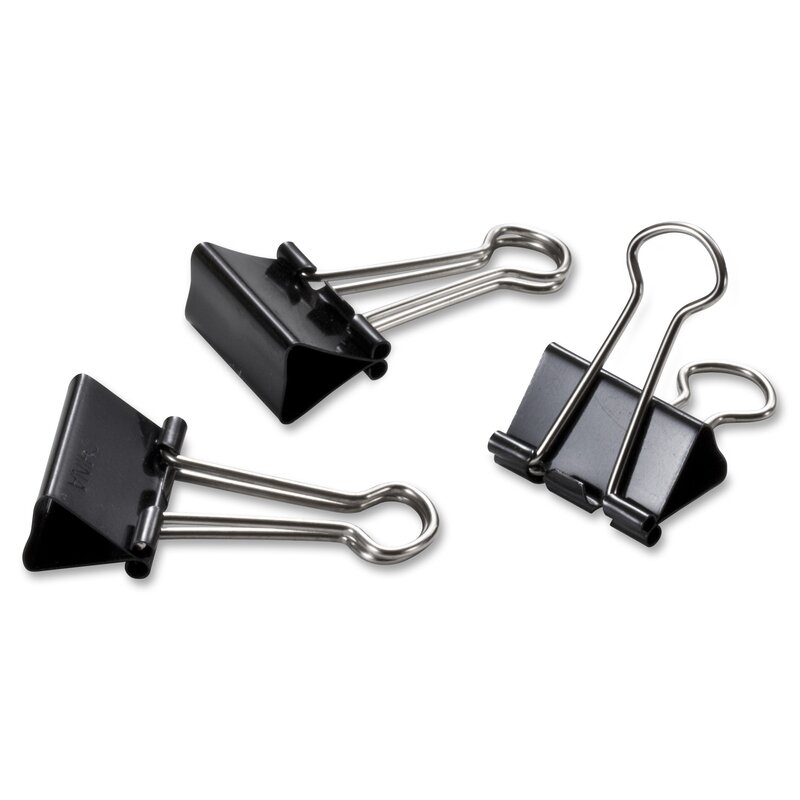 small black binder clips