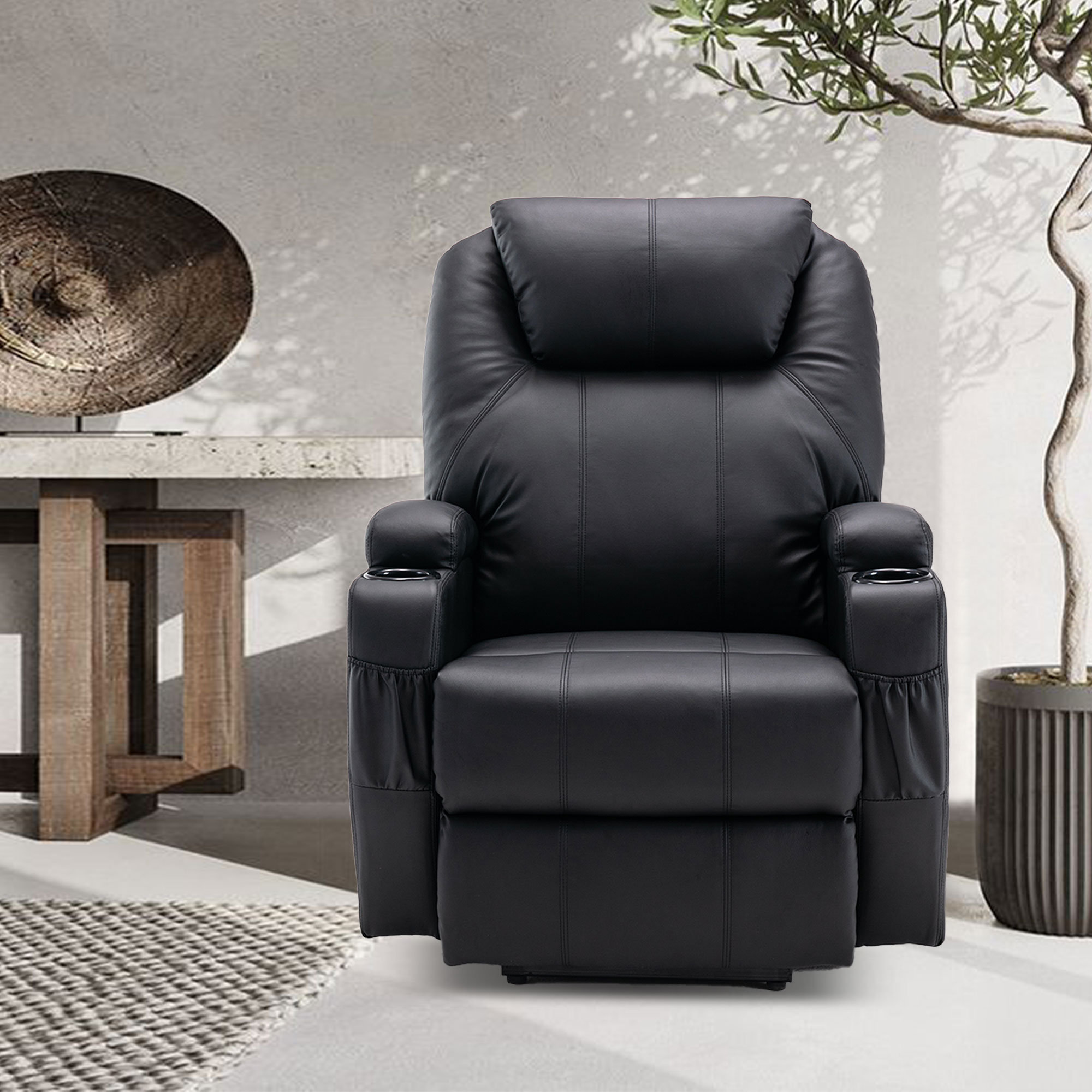 leather recliner chair wayfair