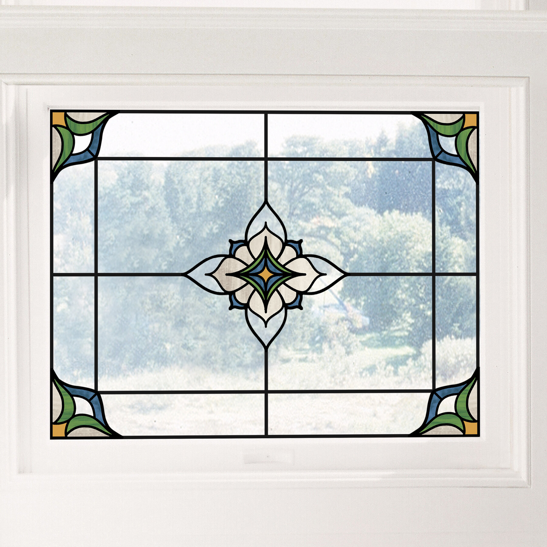 Fleur De Lis Living Stained Glass Window Decal Reviews Wayfair