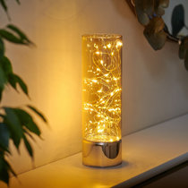 yellow shade table lamp