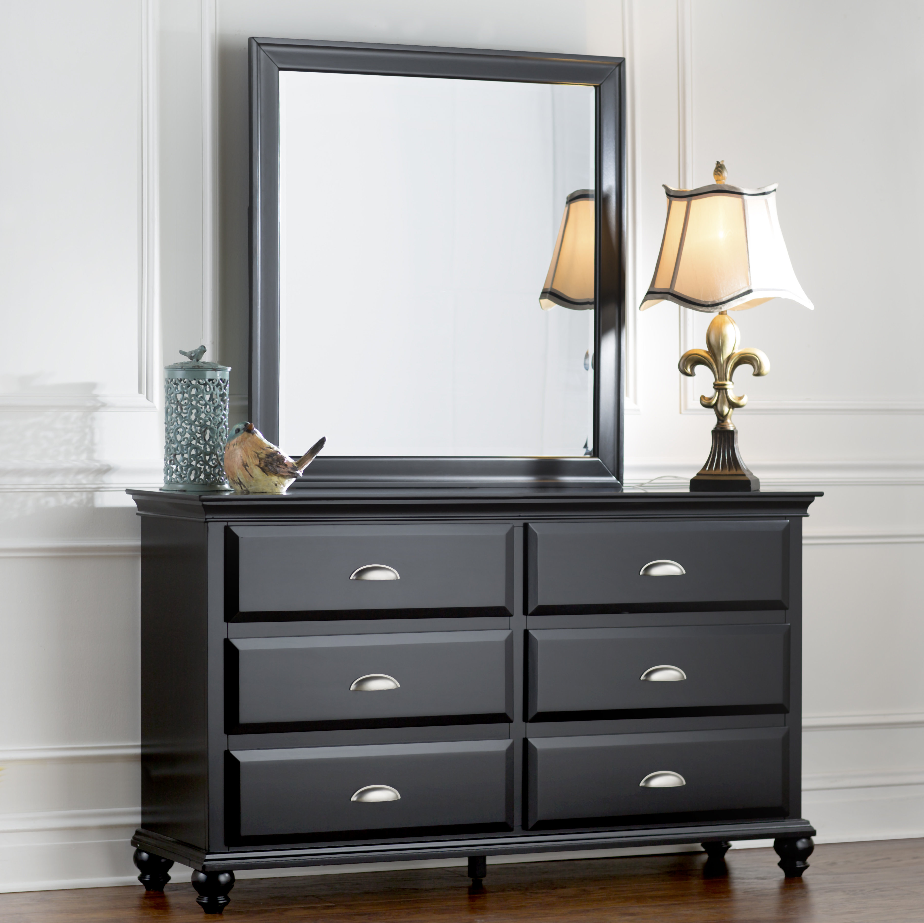 Three Posts Centerville Rectangular Dresser Mirror by Simmons Casegoods