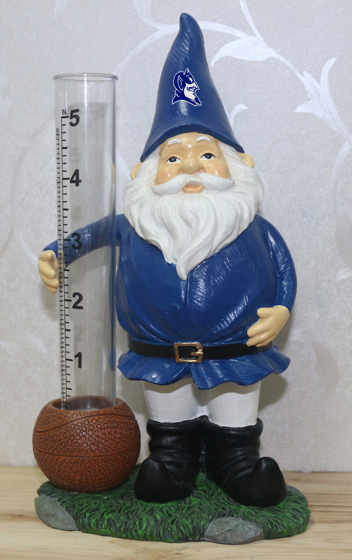 wirlsweal Gnome Rain Gauge for Yard,Rain Gauge with Stake and Replacement Glass Tube,Gnome Decorations Outdoor with Rain Gauge for Garden Patio Lawn Multicolor