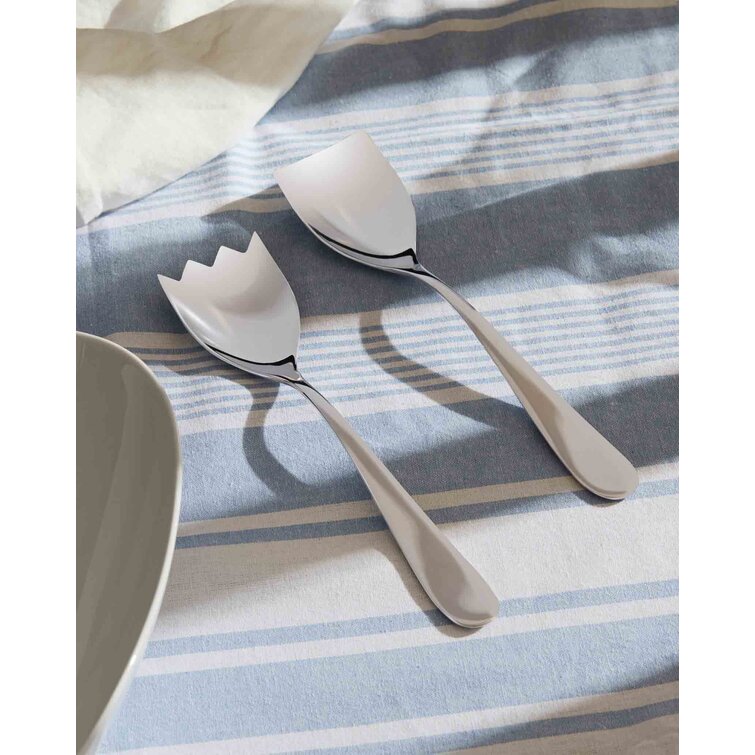 Alessi 2 Piece Serving Cutlery Set Nuovo Milano Design Ettore Sottsass