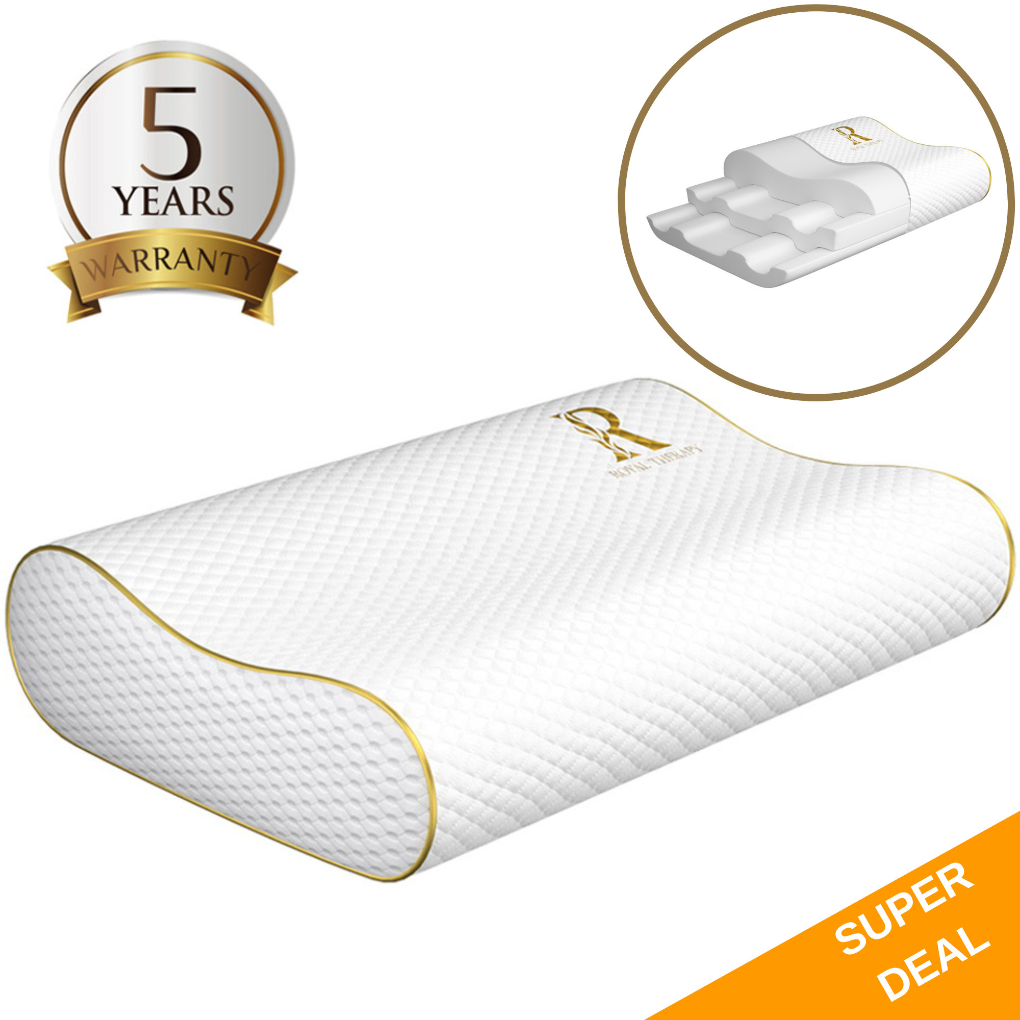 royal therapy king memory foam pillow