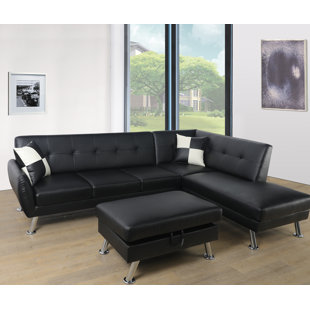 Go to store & view more images Blackstone Modular Sectional with Ottoman by Ebern Designs