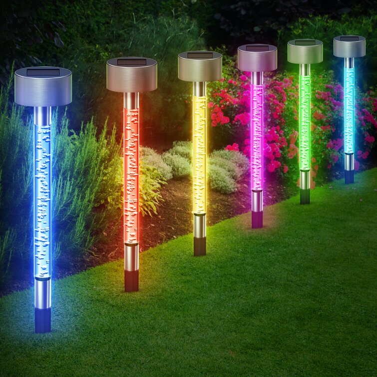 6 Outdoor Garden Decor Solar Bubble Landscape Light LED