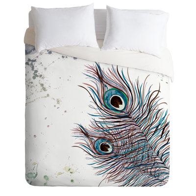 Monika Strigel Boho Peacock Feathers Duvet Cover Set East Urban