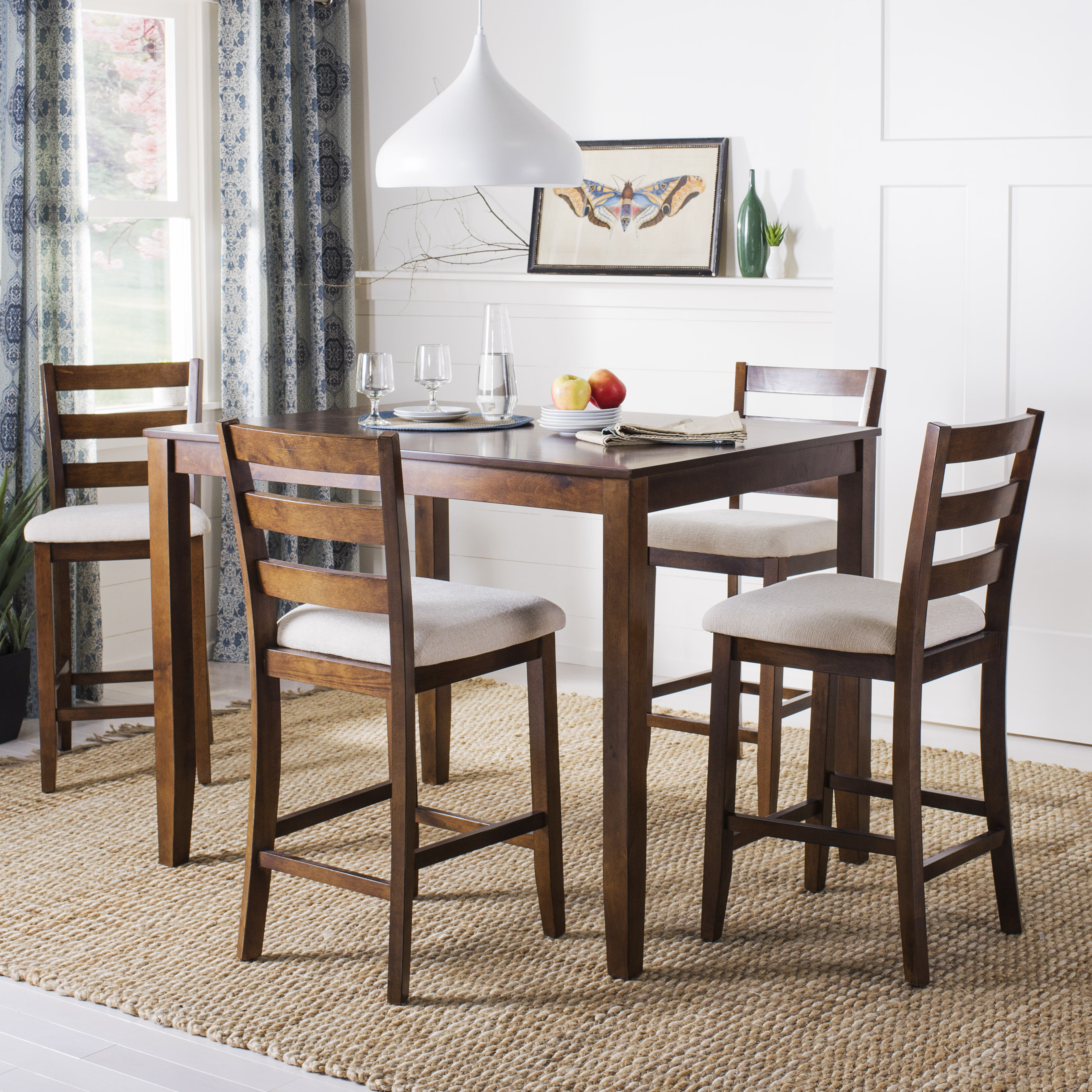 5 piece bar height pub table sets