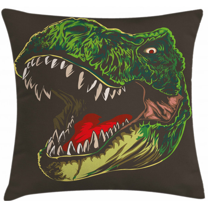 East Urban Home Ambesonne Dinosaur Throw Pillow Cushion Cover