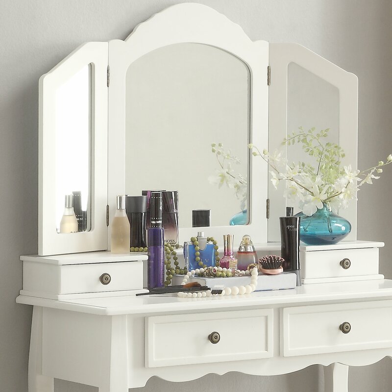 August Grove Cargo Wooden Vanity With Mirror Reviews Wayfair