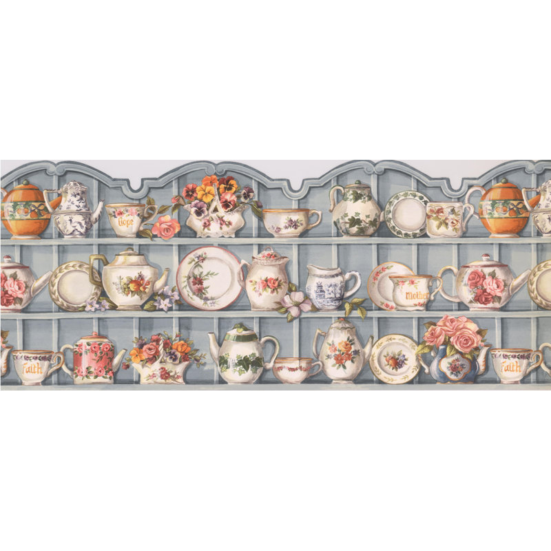 August Grove Brouillette Vintage Design Kitchen Cabinets With