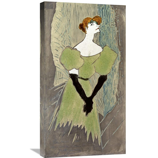 Global Gallery Yvette Guilbert By Henri Toulouse Lautrec Painting Print On Wrapped Canvas Wayfair