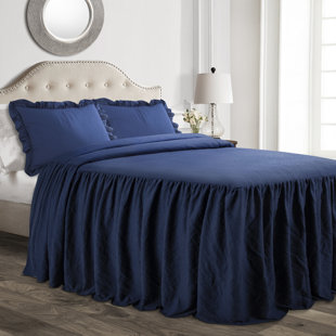 Navy Ruffle Bedding Wayfair