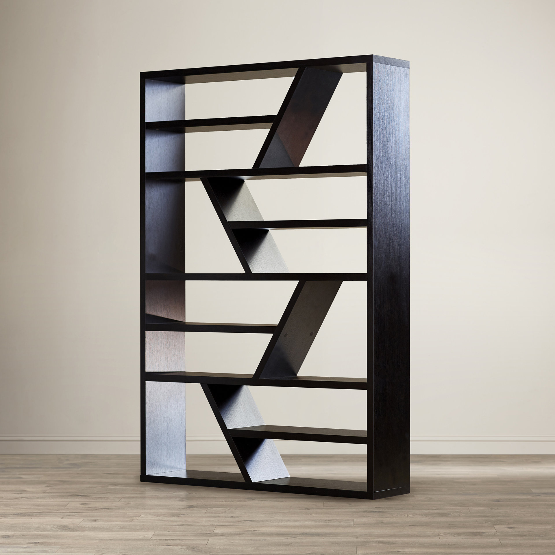 Mercury Row Dailey Geometric Bookcase Reviews Wayfair